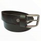 Men's Black/Dark Tan Real Leather Handmade Belts Zest-MHB-005