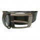 Men's Black/Dark Tan Real Leather Handmade Belts Zest-MHB-001