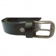 Men's Black/Dark Tan Real Leather Handmade Belt Zest-MHB-003