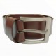 Men's Dark Tan Real Leather Handmade Belt Zest-MHB-004