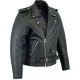 Mens Leather Marlon Brando Motorcycle Jacket - Touring Motorbike Jacket With CE - Zest-MHJ-009