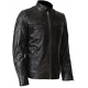 Made-to-measure|Men's Black & Red Real Leather Handmade Jacket Zest-MHJ-002