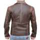 Made-to-measure| Men's Brown Real Leather Fashion/Biker Jacket - Zest-MHJ-008
