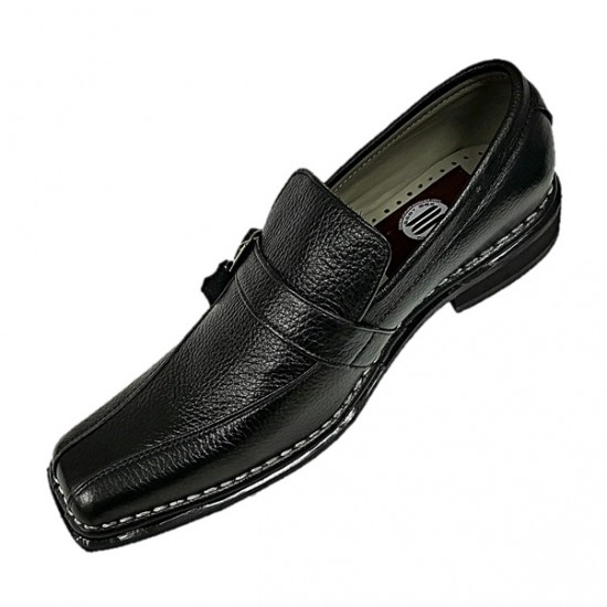 Black Slip On Italian Design Smart Dress Shoes ZEST-MHS-028