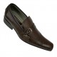 Brown Single Strap Slip On Smart Dress Shoes ZEST-MHS-029