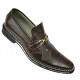Brown Slip On Smart Italian Designer Shoes MHS-033