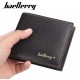 Baellerry Black/Brown Leisure Style Slim Men's Coin Pocket Vertical Leather Wallet - Baellerry-MW-001