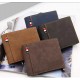 Men's Stylish Simple Casual Black/Coffee/Navy/Tan Leisure Short PU Leather Wallet - Zest-MW-001