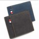 Men's Stylish Simple Casual Black/Coffee/Navy/Tan Leisure Short PU Leather Wallet - Zest-MW-001